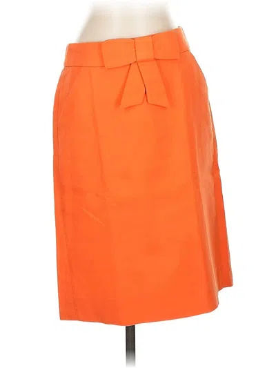 Pre-owned Jcrew Formal Skirt In Orange