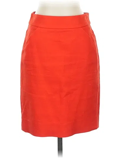 Pre-owned Jcrew Formal Skirt In Orange