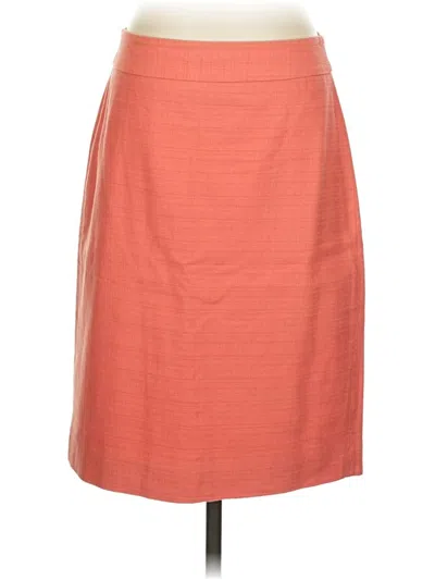 Pre-owned Jcrew Formal Skirt In Orange