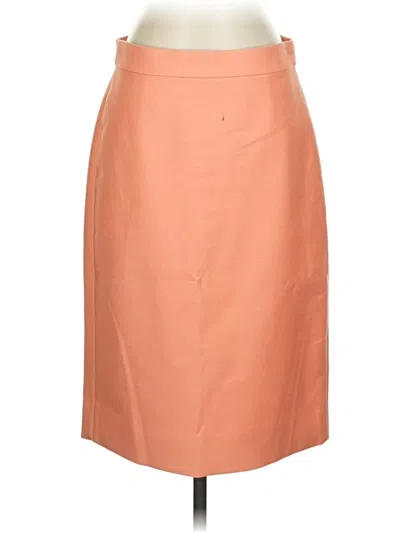 Pre-owned Jcrew Formal Skirt In Orange
