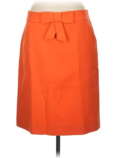 Pre-owned Jcrew Formal Skirt In Orange