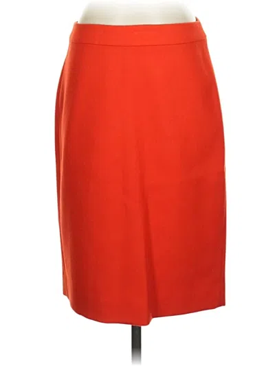 Pre-owned Jcrew Formal Skirt In Orange