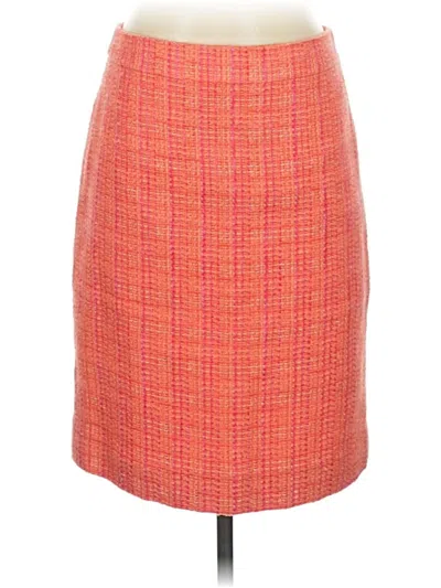 Pre-owned Jcrew Formal Skirt In Orange