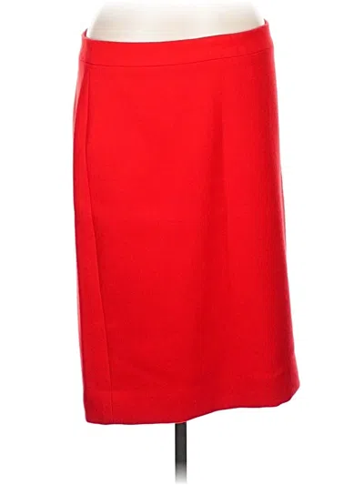 Pre-owned Jcrew Formal Skirt In Red