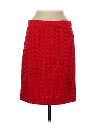 Pre-owned Jcrew Formal Skirt In Red