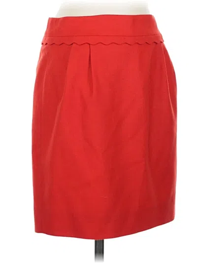 Pre-owned Jcrew Formal Skirt In Red