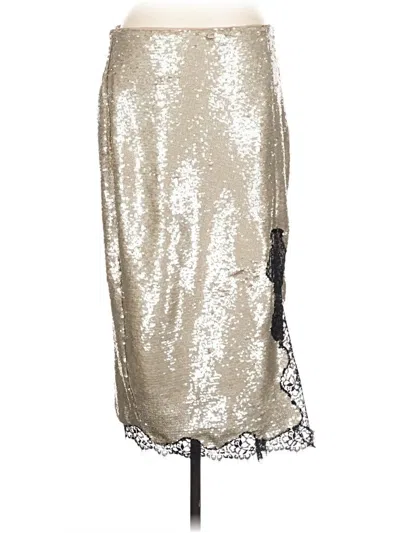 Pre-owned Jcrew Formal Skirt In Silver