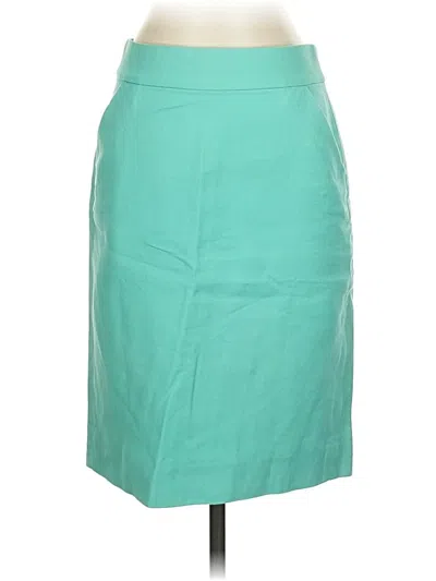 Pre-owned Jcrew Formal Skirt In Teal