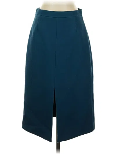 Pre-owned Jcrew Formal Skirt In Teal