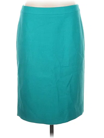 Pre-owned Jcrew Formal Skirt In Teal
