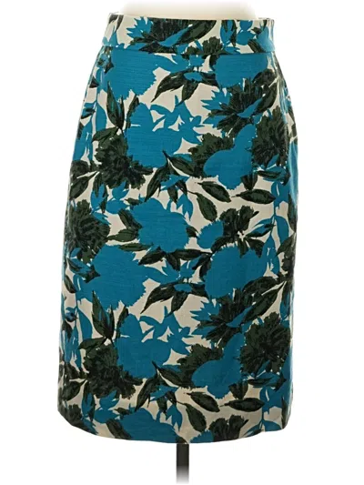 Pre-owned Jcrew Formal Skirt In Teal