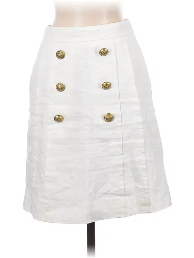 Pre-owned Jcrew Formal Skirt In White