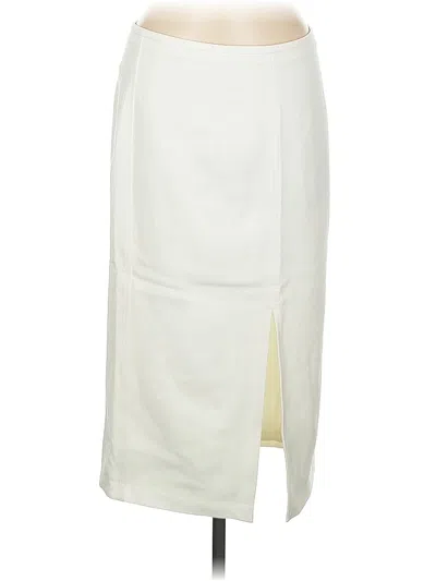 Pre-owned Jcrew Formal Skirt In White