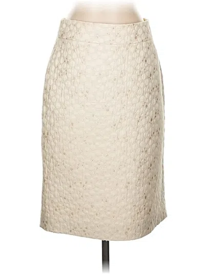 Pre-owned Jcrew Formal Skirt In White