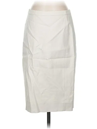 Pre-owned Jcrew Formal Skirt In White
