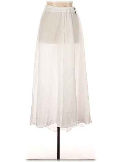 Pre-owned Jcrew Formal Skirt In White