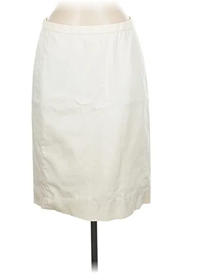 Pre-owned Jcrew Formal Skirt In White