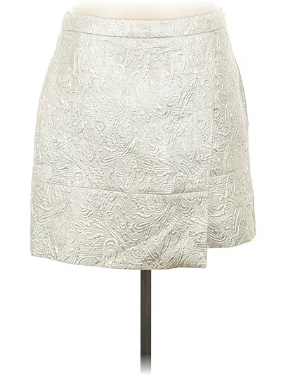 Pre-owned Jcrew Formal Skirt In White