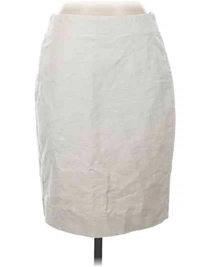 Pre-owned Jcrew Formal Skirt In White