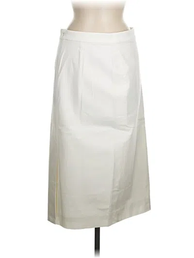 Pre-owned Jcrew Formal Skirt In White