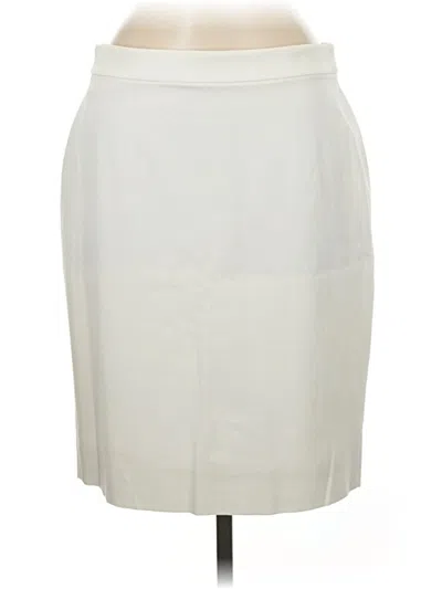 Pre-owned Jcrew Formal Skirt In White