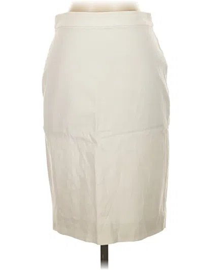 Pre-owned Jcrew Formal Skirt In White