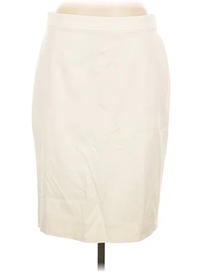 Pre-owned Jcrew Formal Skirt In White