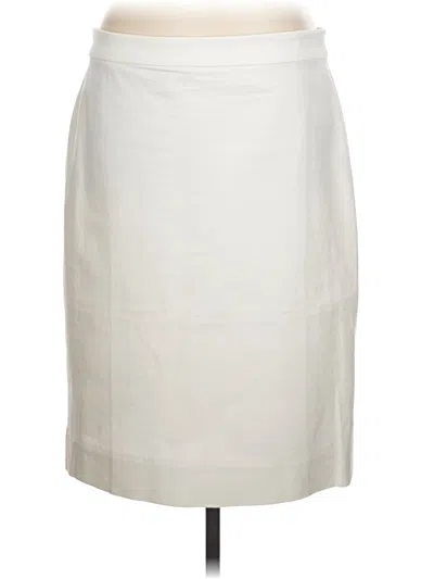 Pre-owned Jcrew Formal Skirt In White
