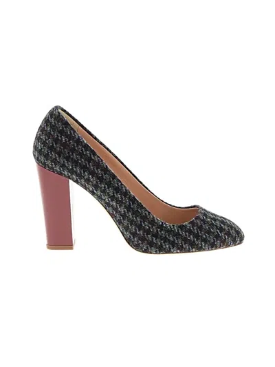Pre-owned Jcrew Heels In Burgundy