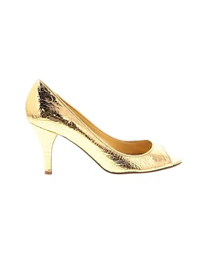 Pre-owned Jcrew Heels In Gold