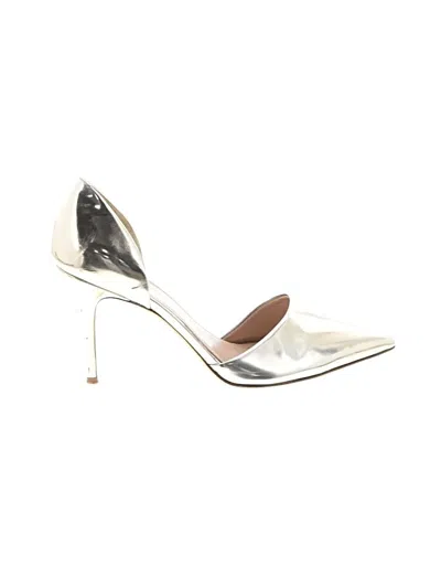 Pre-owned Jcrew Heels In Silver