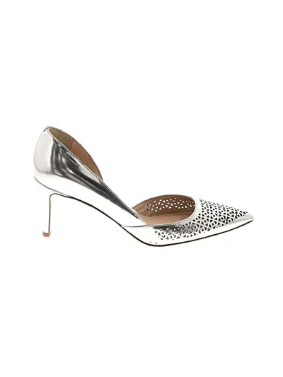 Pre-owned Jcrew Heels In Silver