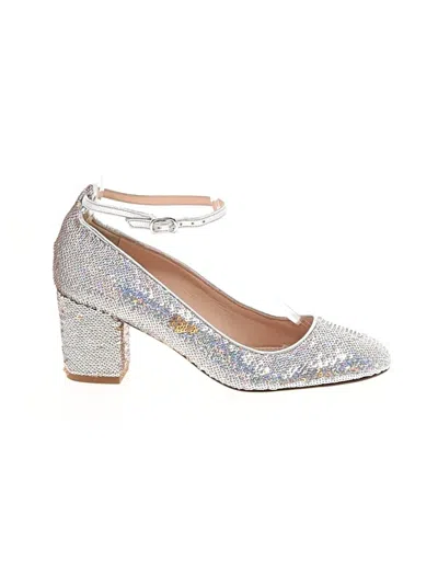 Pre-owned Jcrew Heels In Silver