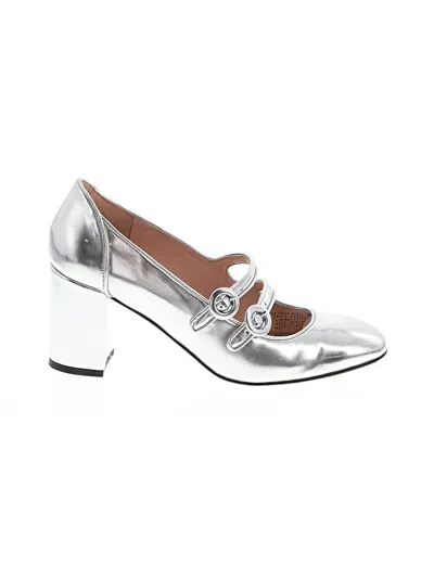 Pre-owned Jcrew Heels In Silver