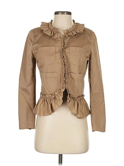 Pre-owned Jcrew Jacket In Brown