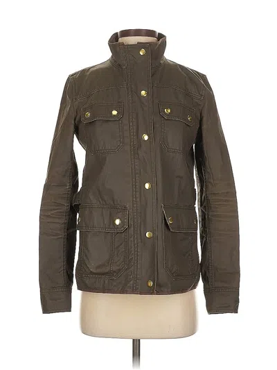 Pre-owned Jcrew Jacket In Brown