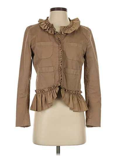 Pre-owned Jcrew Jacket In Brown