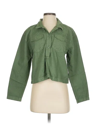 Pre-owned Jcrew Jacket In Green
