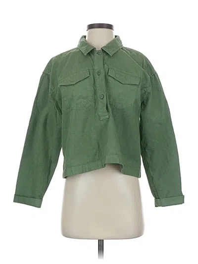 Pre-owned Jcrew Jacket In Green
