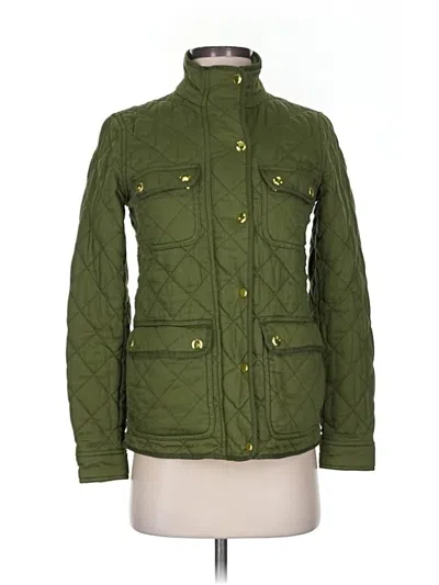 Pre-owned Jcrew Jacket In Green