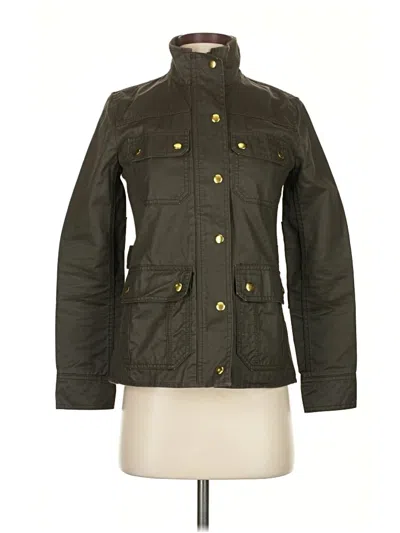 Pre-owned Jcrew Jacket In Green