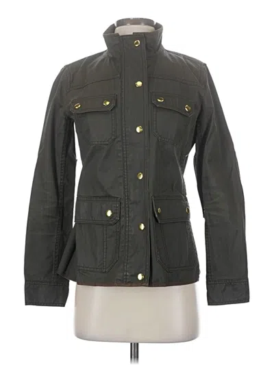 Pre-owned Jcrew Jacket In Green