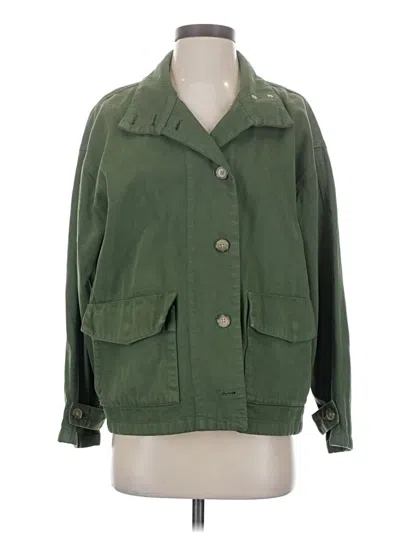 Pre-owned Jcrew Jacket In Green