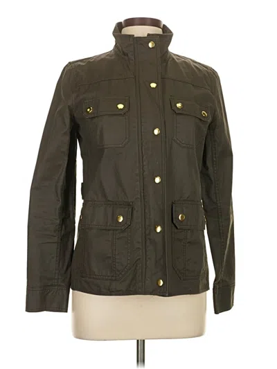 Pre-owned Jcrew Jacket In Green