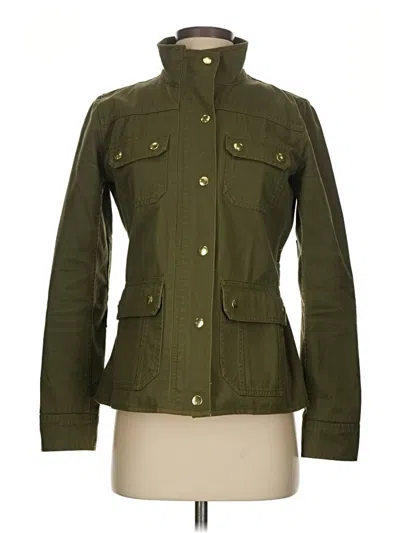 Pre-owned Jcrew Jacket In Green