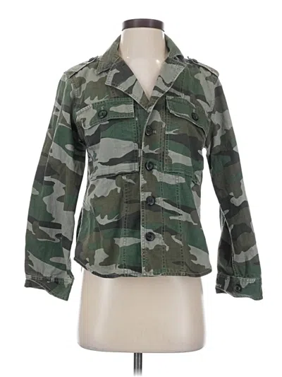 Pre-owned Jcrew Jacket In Green