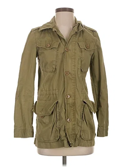 Pre-owned Jcrew Jacket In Green