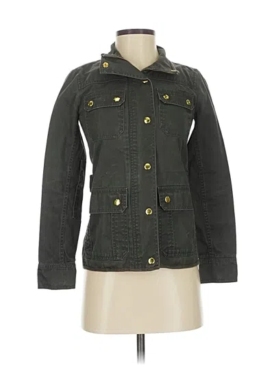 Pre-owned Jcrew Jacket In Green