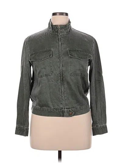 Pre-owned Jcrew Jacket In Green