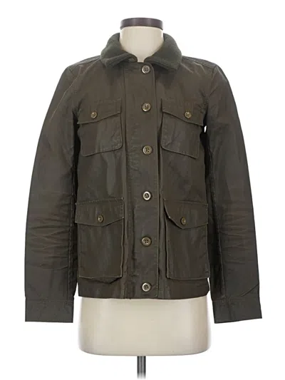 Pre-owned Jcrew Jacket In Green